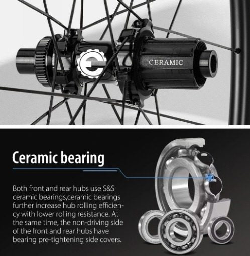 Elitewheels SLT Ceramic Clincher DISC 50mm Wheelset (NEW)