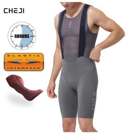 Cheji Men's Cycling Bib Shorts (NEW) - Grey