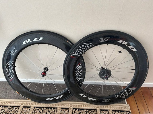 Use 80mm Carbon Tub Wheelset - 11 Speed