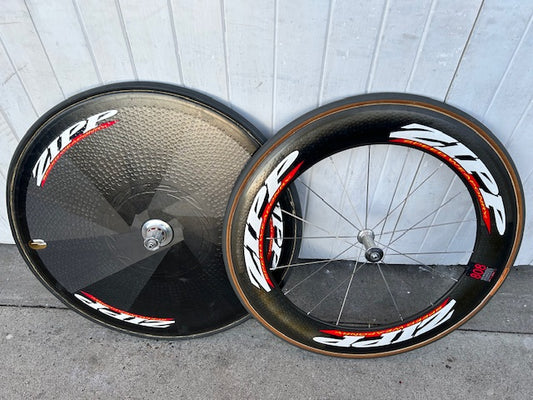 Zipp Solid Disc/80mm Carbon Tub Combo Wheelset - 10 Speed