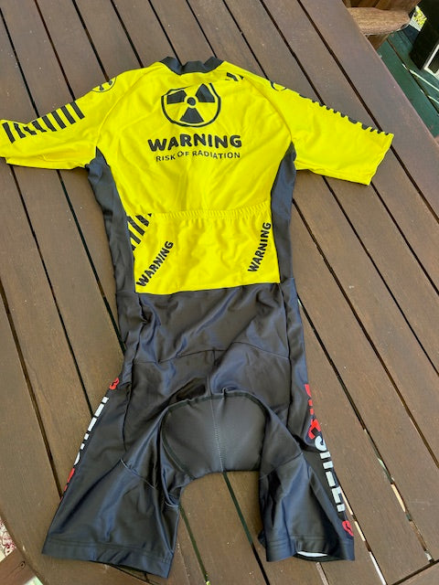 'Warning' Pro Trisuit - One piece cycling kit (NEW)