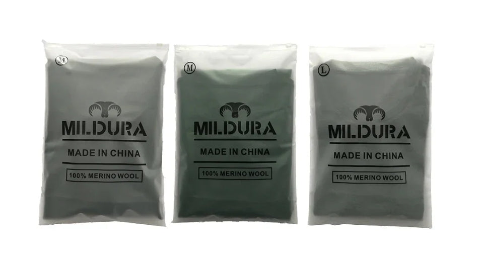 Merino Wool Long Sleeve Base Layer - MILDURA (NEW)