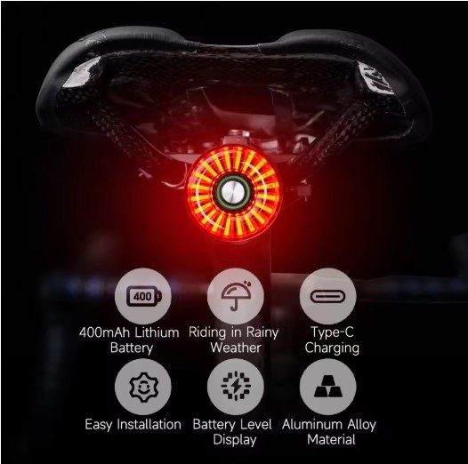 MANA Cycling Rear USB Smart light (NEW)