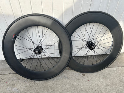 Carbon Clincher 88mm Track Wheelset
