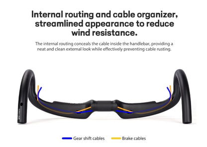 Mana Full Carbon Fiber Aerodynamic Handlebars (NEW)