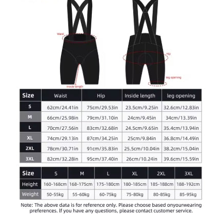 Cheji Men's Cycling Bib Shorts (NEW) - Black