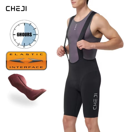 Cheji Men's Cycling Bib Shorts (NEW) - Black