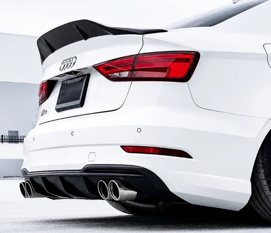 Audi 8V A3 / S3 / RS3 Renntech R Style Rear Boot Spoiler / Lip (2014 - 2020) NEW