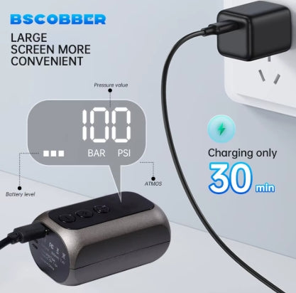 BSCOBBER E Pump Bike - USB rechargeable mini pump
