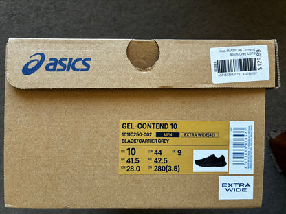 ASICS Gel Contend Running Shoes - Euro 44 E xtra Wide (NEW)