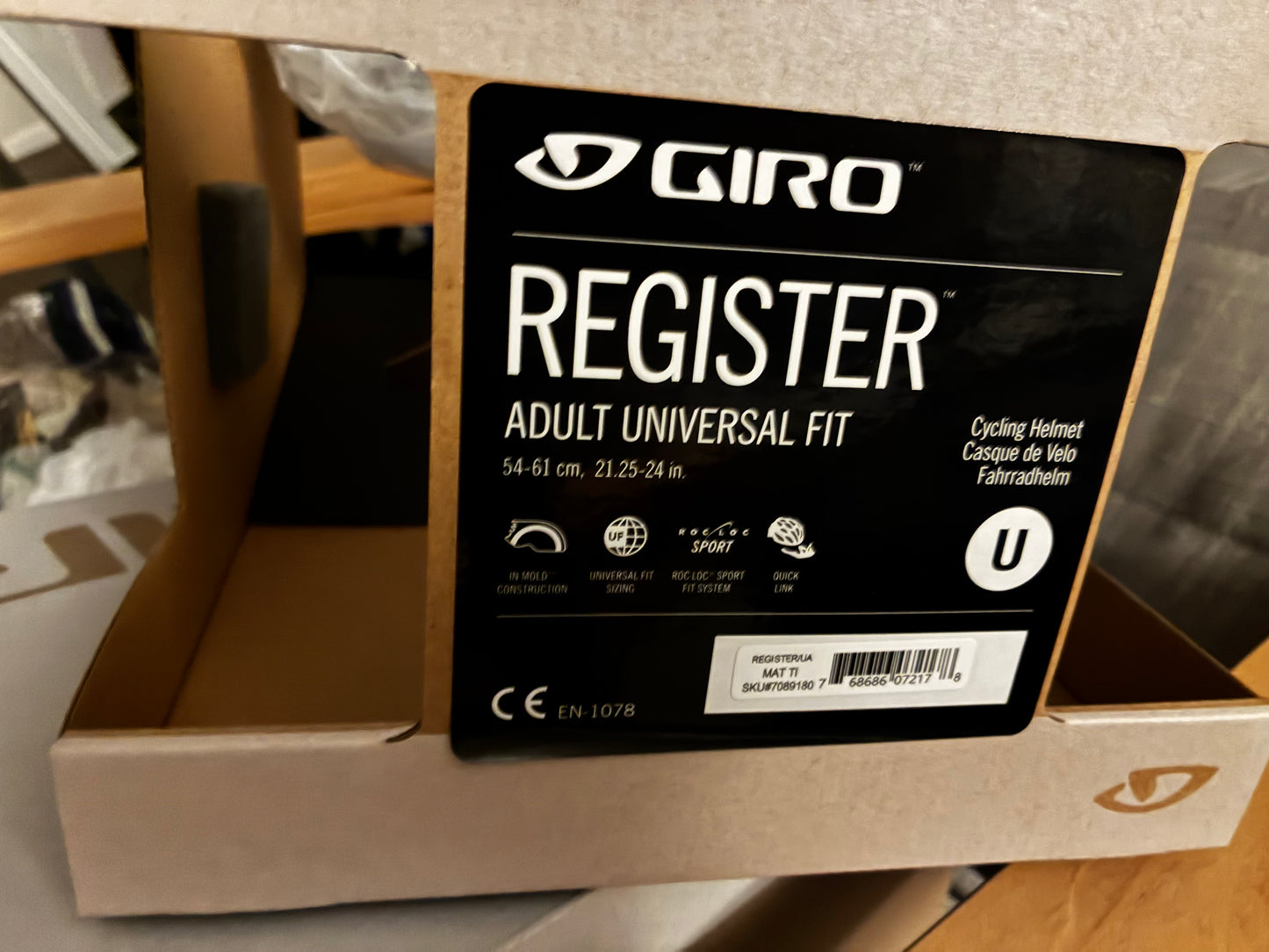 Giro Register Helmet - Medium/Large (NEW)