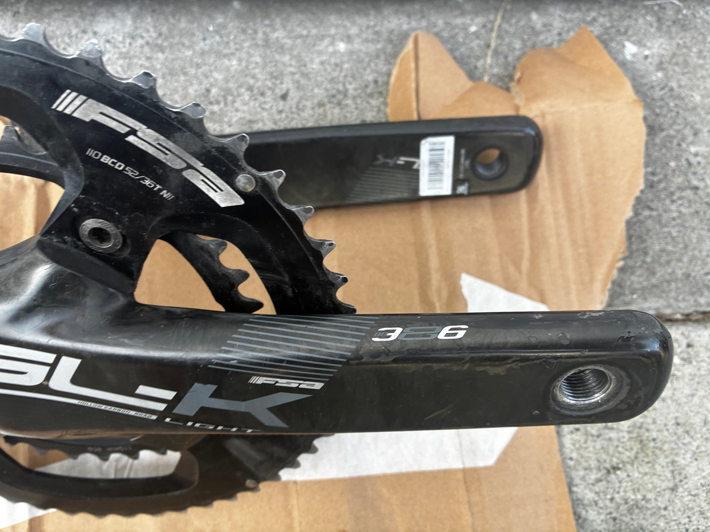 FSA SLK carbon cranks 11 Spd - 170mm