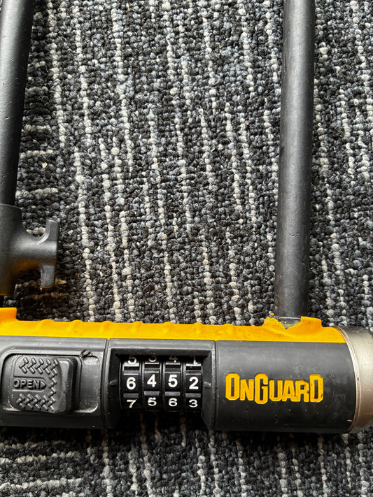 On Guard U-lock combo bike lock