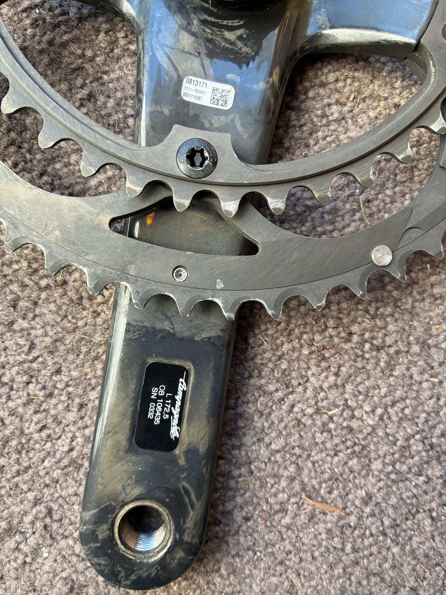 Campag Record Crank Carbon - 11 Spd