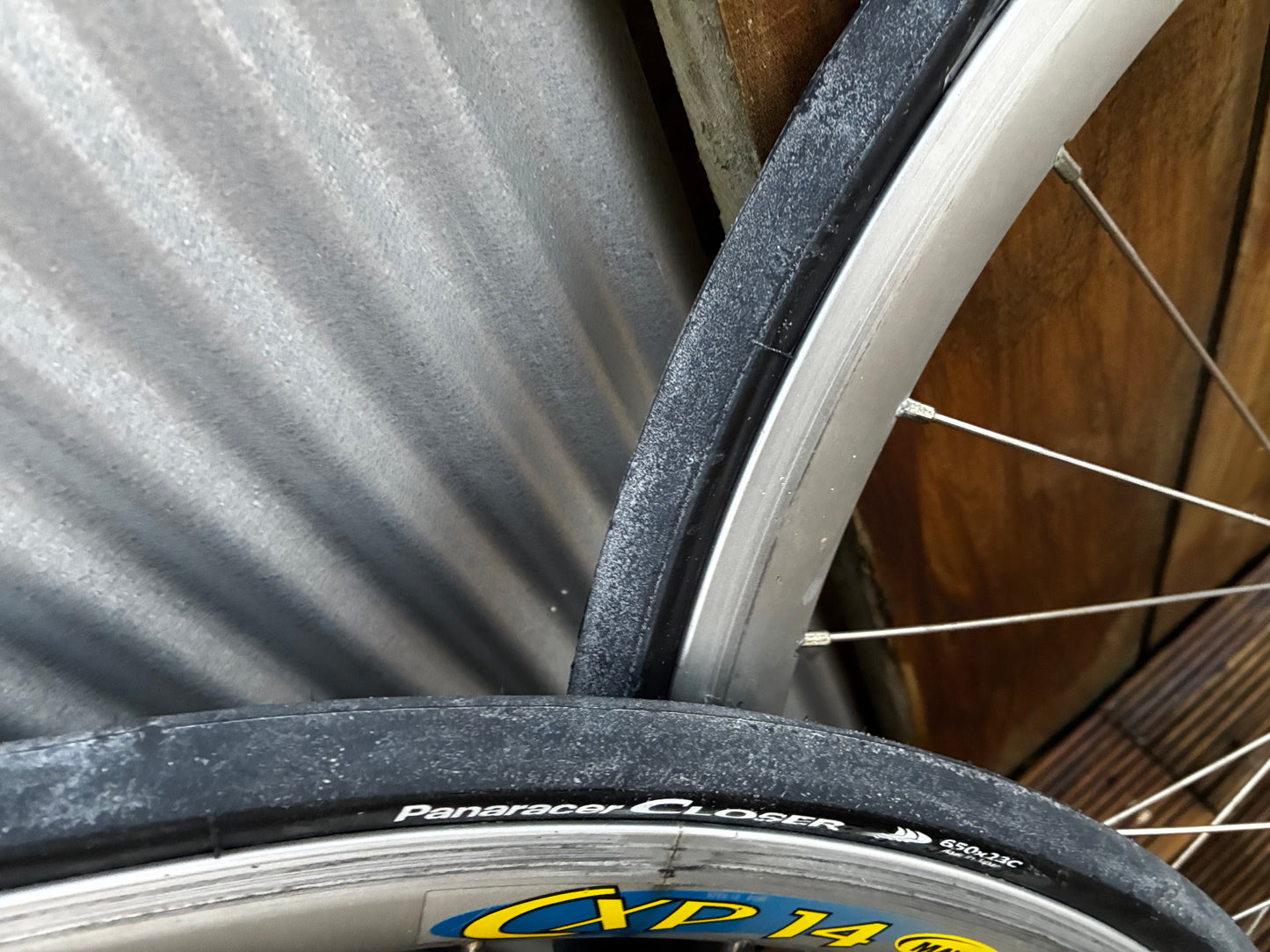 650b Wheelset with rear dish covers - Mavic CXP 14