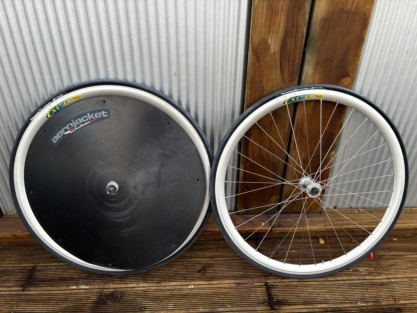 650b Wheelset with rear dish covers - Mavic CXP 14