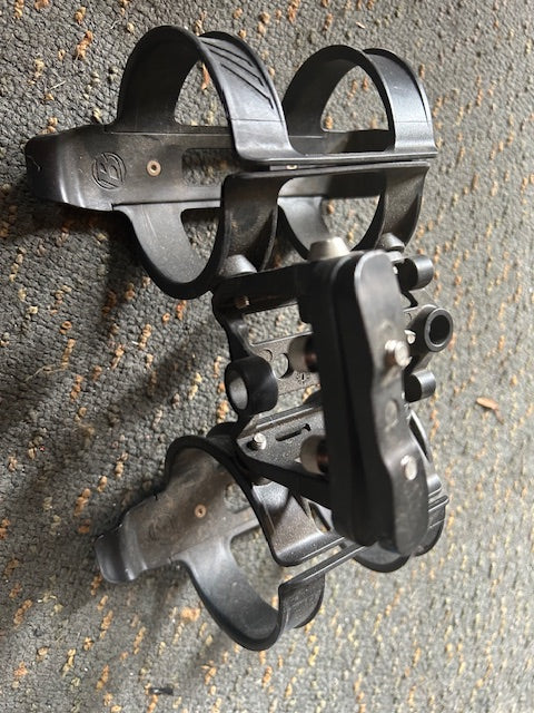 Dual TT cage holder and Bontrager bottle cages X2
