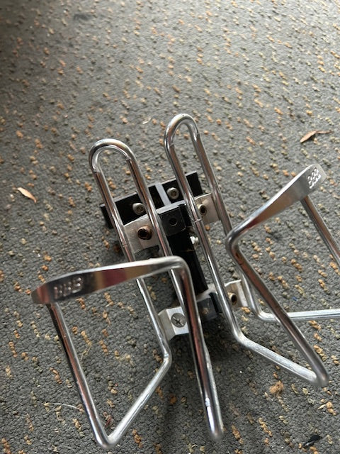 Dual TT cage holder and alloy bottle cages X2