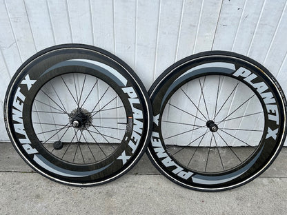 Planet X 80/100mm full carbon Tubular wheels