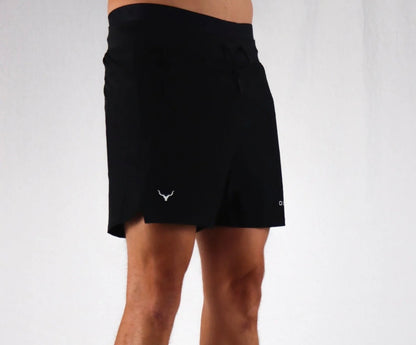 OXYFIT MENS QUAD SHORTS - TRUE BLACK (NEW) Oxyfit