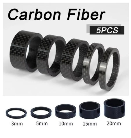 Carbon Fibre Spacers (5 piece)