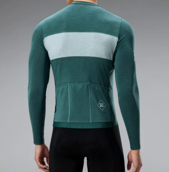 ROCKBROS Mens Merino/Tencel Longsleeve Cycling Jersey (NEW)