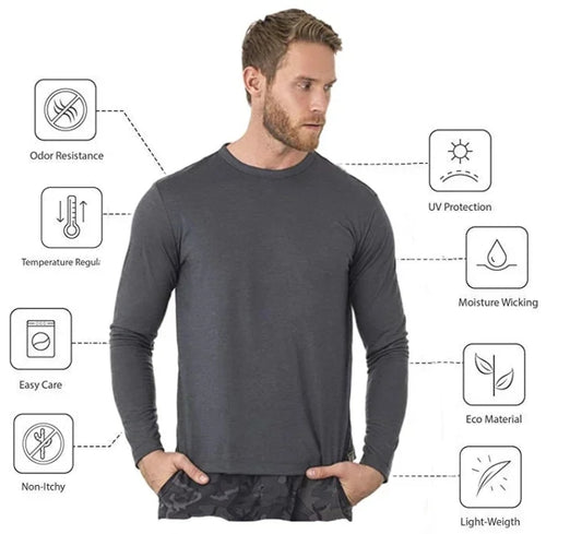 Merino Wool Long Sleeve Base Layer - MILDURA (NEW)